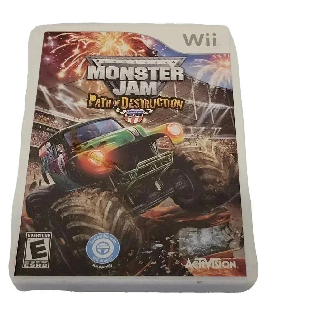 Wii Monster Jam: Path of Destruction Nintendo Complete In Box CIB Tested Working